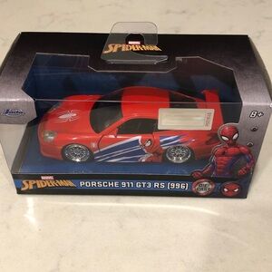Marvel Spider-Man Red Porsche 911 GT3 RS Model Car
